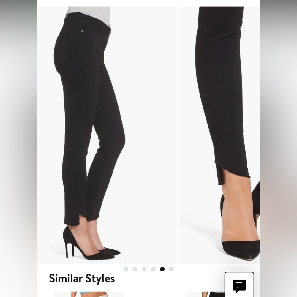 PAIGE Huxton Skinny High Waist Undone Hem